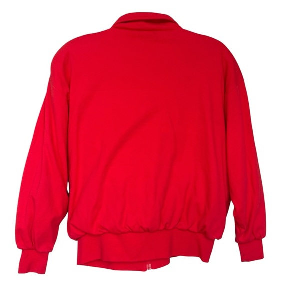 Vintage 90s Quilted Patchwork Sweater Jacket Size Small Red - Picture 2 of 9